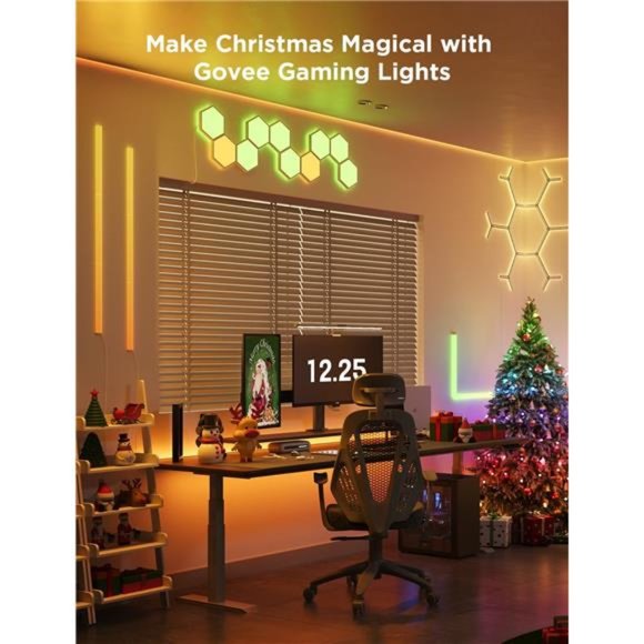 Glide LED Wall Lights, RGBIC Wall Lights, Works with Alexa and Google Assistant - Picture 3 of 6